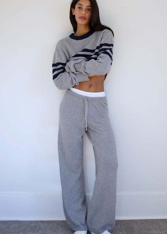 Frankies Bikinis Wesley Cotton Knit Pant