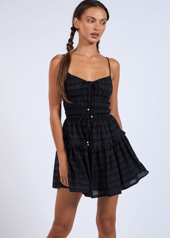 Dunaway Smocked Waist Tiered Mini Dress
