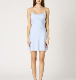 Oberle Bow Trim Tie Back Mini Dress