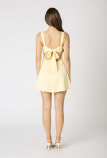 Delia Satin Tie Back Mini Dress