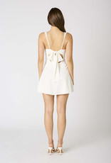 Delia Satin Tie Back Mini Dress
