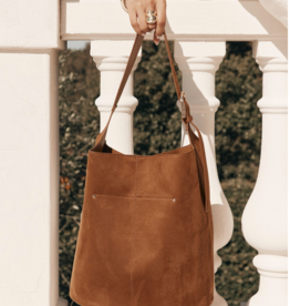 Billini Cali Shoulder Bag Tan Suede