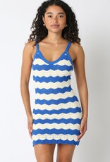 Crochet Chevron Mini Dress