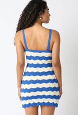 Crochet Chevron Mini Dress