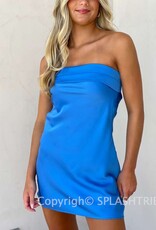 Macy Strapless Cowl Back Mini Dress