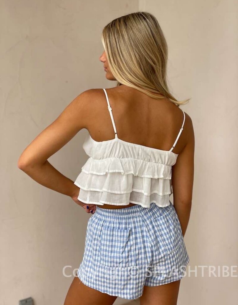 Solid Layered Cami Crop Top