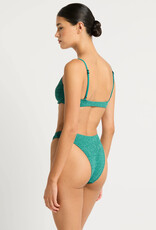 Bond-Eye Gracie Balconette Top O/S Teal Lurex