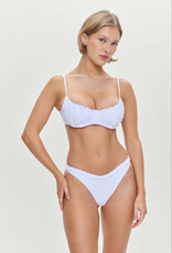 Frankies Bikinis Cola Ruffle Underwire Bikini Top