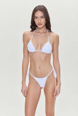 Frankies Bikinis Nick Ruffle Skimpy Triangle Bikini Top