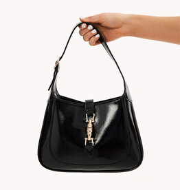 Billini Alix Shoulder Bag Black Crinkle Patent