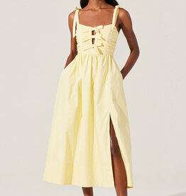 Helia Bow Front Midi Dress