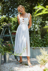 ASTR Helia Bow Front Midi Dress