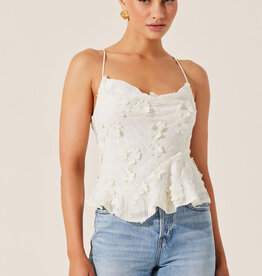 Everli Floral Applique Camisole Top