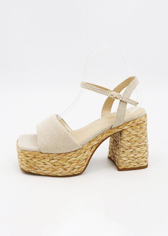 Raffia Platform Sandals
