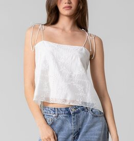 Woven Silk Floral Cami Top
