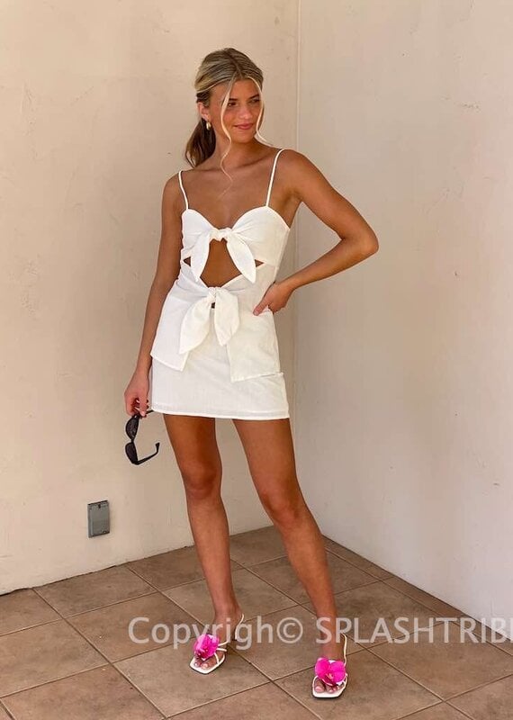 Front Knot Cami and Mini Skirt Set