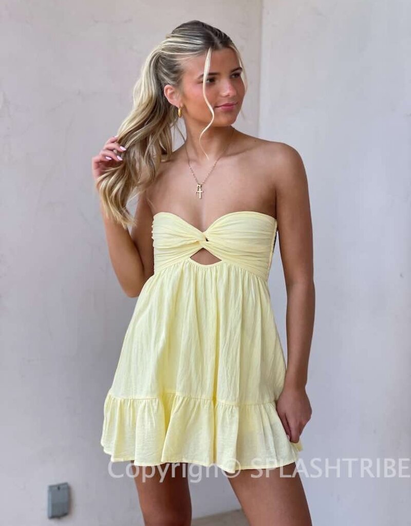 Ryan Strapless Romper Mini Dress