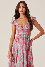 ASTR Primrose Floral Strappy Back Maxi Dress
