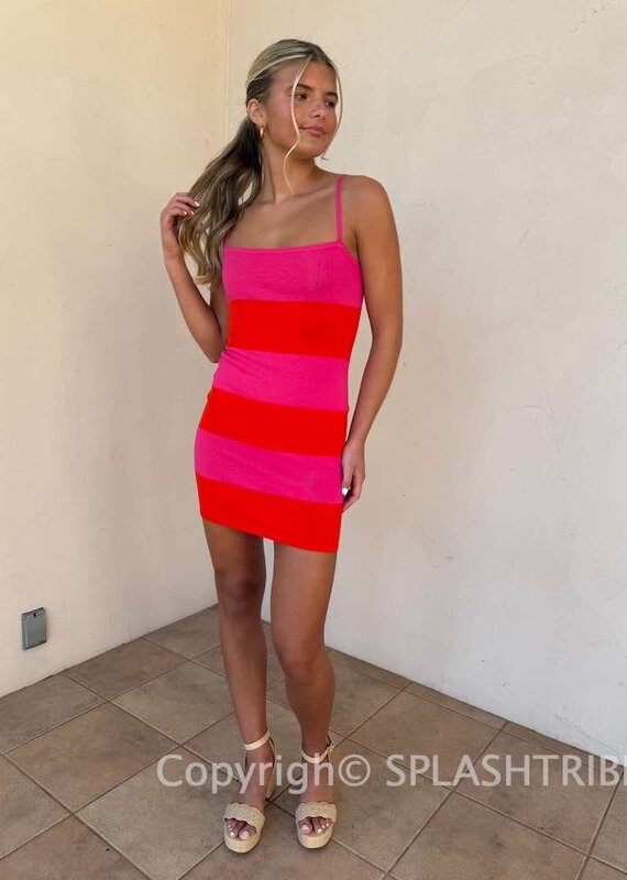Bodycon Knit Mini Strappy Dress
