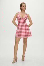 Frankies Bikinis X Bella Hadid Farm Gingham Mini Dress