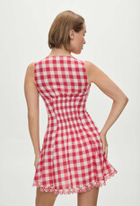 Frankies Bikinis X Bella Hadid Farm Gingham Mini Dress