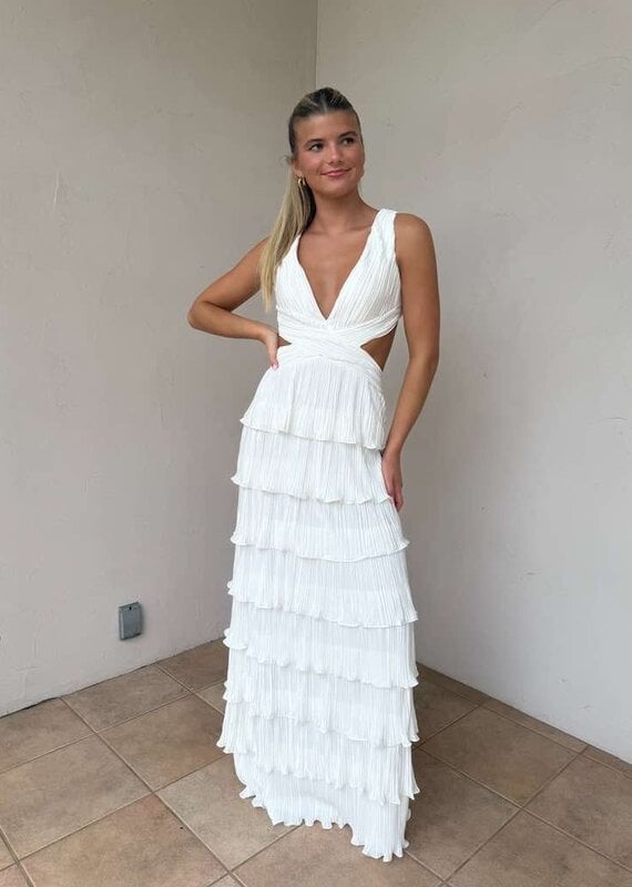 Marissa Cascading Ruffle Maxi Dress