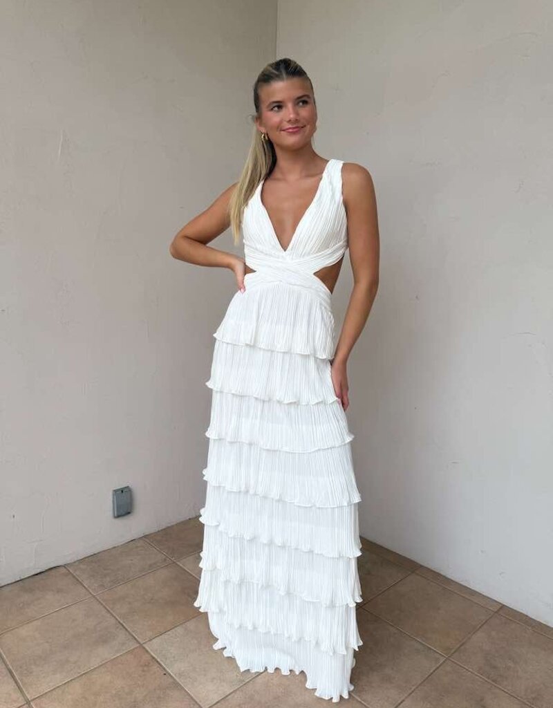 Marissa Cascading Ruffle Maxi Dress