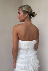 Nicole Ruffled Tulle Maxi Dress