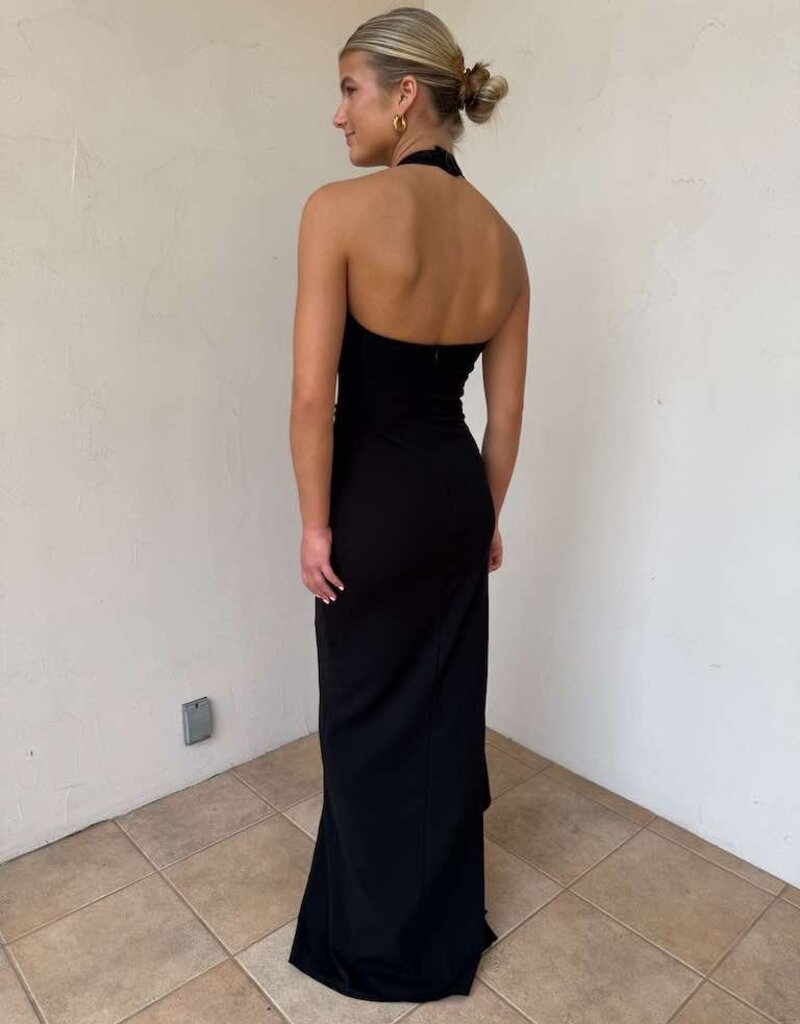 Esme Halter Flutter Maxi Dress