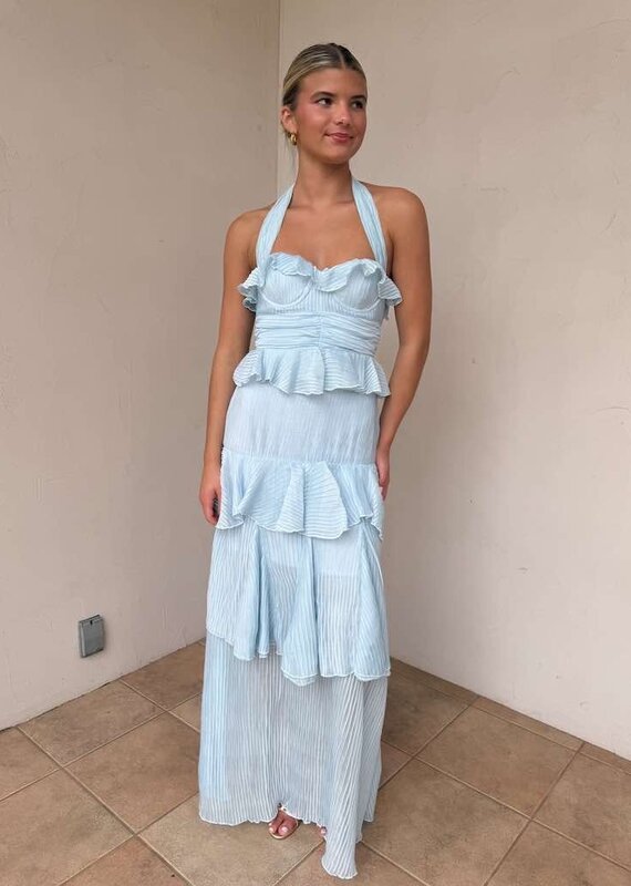 Cari Halter Neckline Maxi Dress