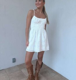 Kerry Eyelet Cami Strap Mini Dress