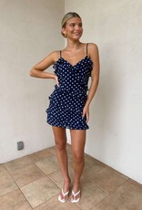 Polka Dot Ruffle Mini Dress