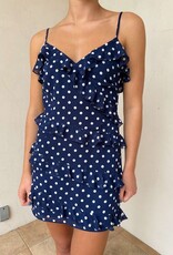 Polka Dot Ruffle Mini Dress