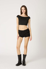 Lace Ruffled Mini Shorts