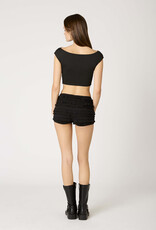 Lace Ruffled Mini Shorts