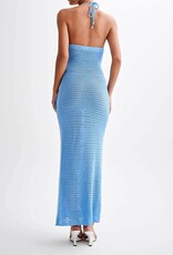 Floral Halter Crochet Maxi Beach Dress