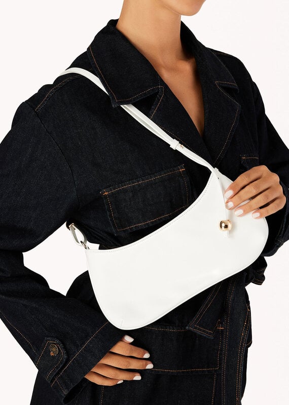 Billini Rosabelle Shoulder Bag White Shine