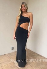 One Shoulder Bodycon Maxi Dress