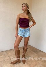 Striped Core Basic Tube Top
