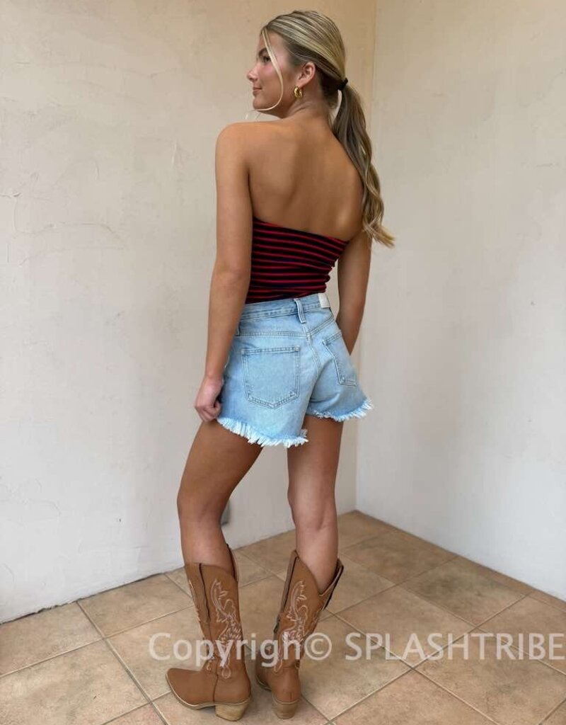 Striped Core Basic Tube Top