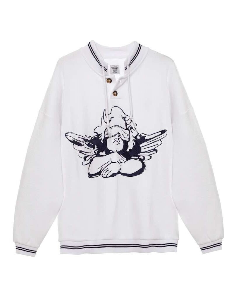 Boys Lie Navy Cherub University Henley Crewneck