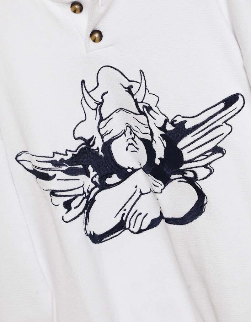 Boys Lie Navy Cherub University Henley Crewneck