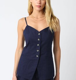 Jami Cami Strap Button Front Top