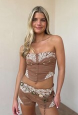Montana Western Bustier Crop Top