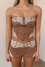 Montana Western Bustier Crop Top