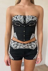 Montana Western Bustier Crop Top