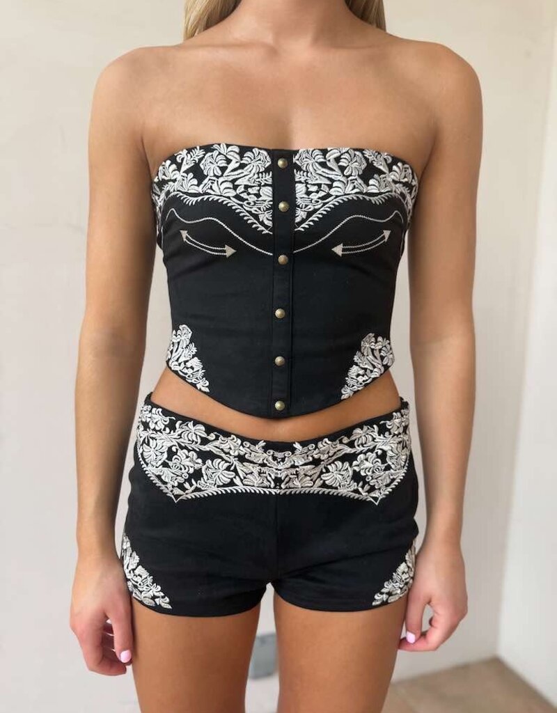 Montana Western Bustier Crop Top