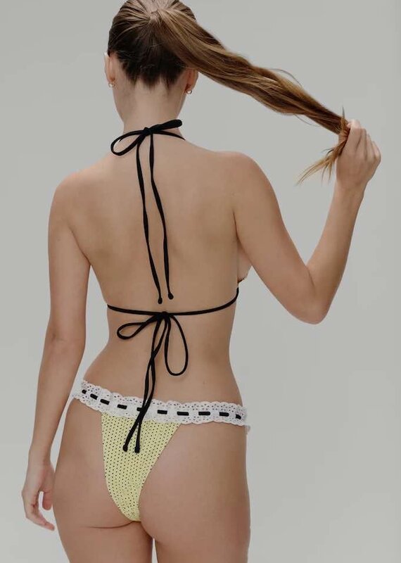 Frankies Bikinis Lacey Micro Bikini Bottom