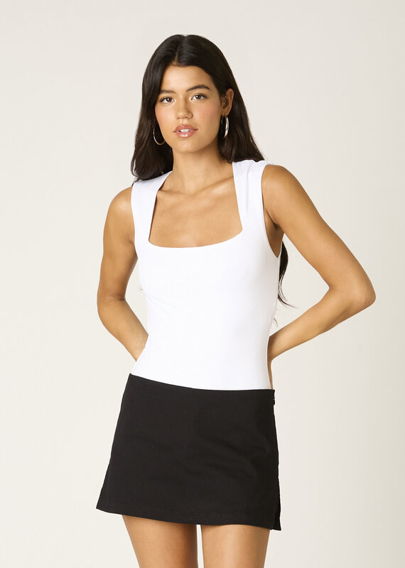 Square Neck Wide Strap Bodysuit