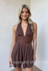 Halter Open Back Romper